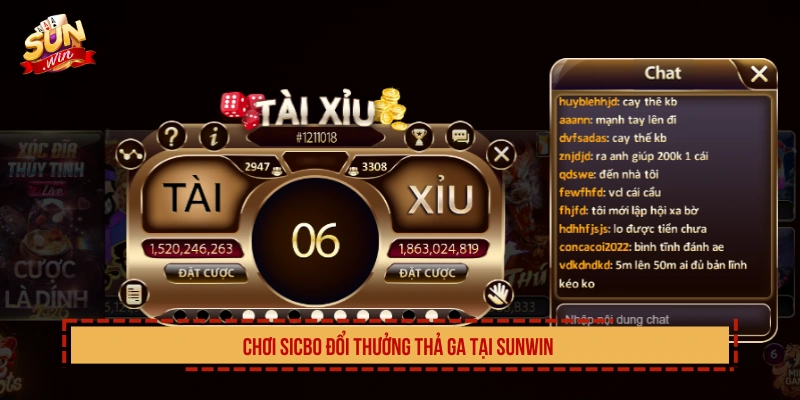 Chơi Sicbo đổi thưởng thả ga tại SUNWIN 