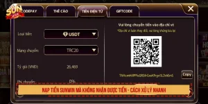 Nạp tiền SUNWIN mà không nhận được tiền