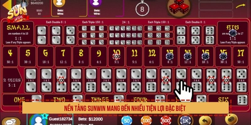 Nền tảng SUNWIN mang đến nhiều tiện lợi đặc biệt 