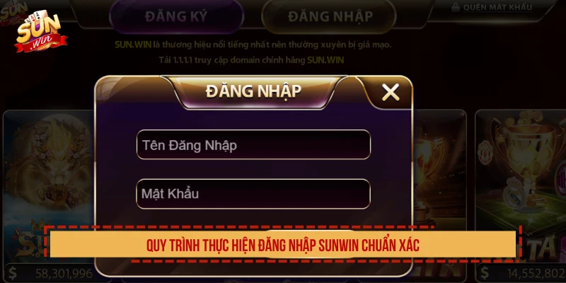 Quy trình thực hiện đăng nhập SUNWIN chuẩn xác