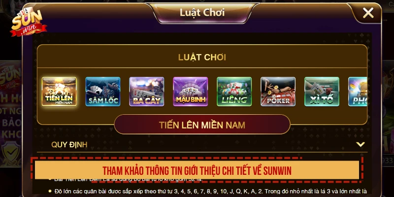 Tham khảo thông tin giới thiệu chi tiết về SUNWIN