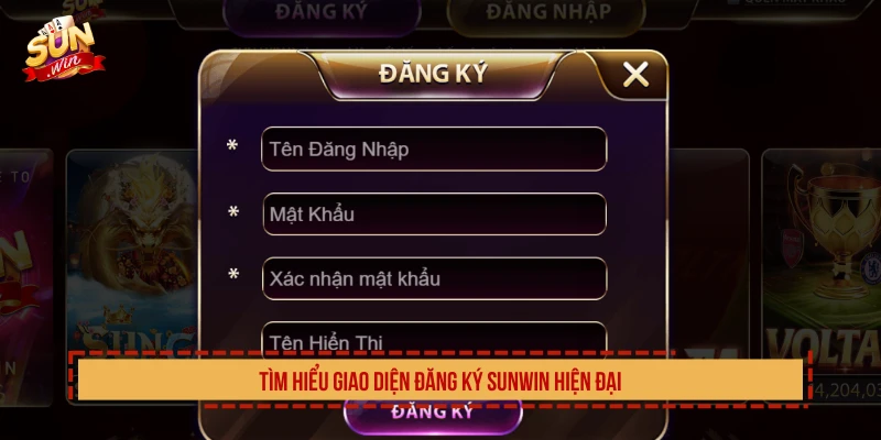 Tìm hiểu giao diện đăng ký SUNWIN hiện đại