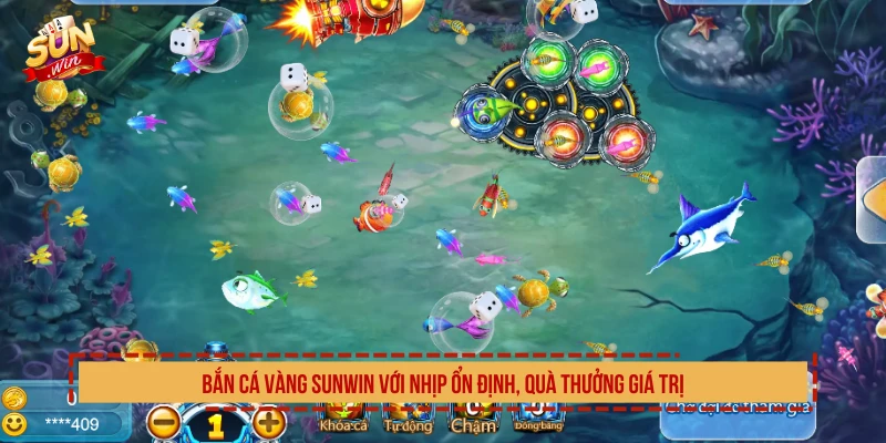 Bắn cá vàng SUNWIN với nhịp ổn định, quà thưởng giá trị