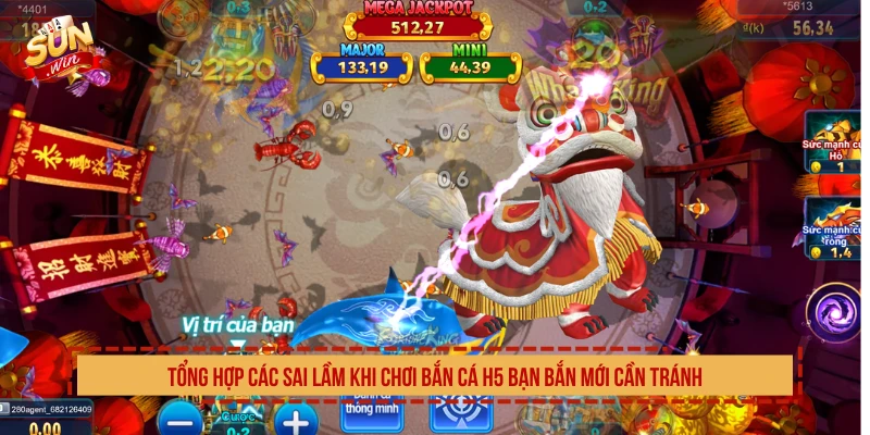 Tổng hợp các sai lầm khi chơi bắn cá H5 bạn bắn mới cần tránh